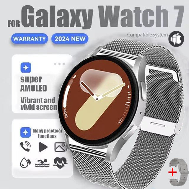 2025 New Watch 7 Classic GPS Sports Smartwatch1.5inch AMOLED HD Screen Voice Assistant Bluetooth Call Smart Watch For Men Women