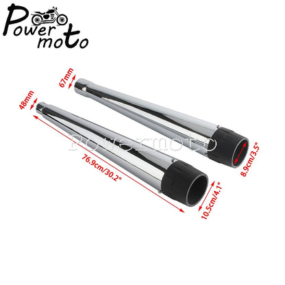 For Harley Touring Street Electra Glide Road King 2017-2023 FLHR FLHX FLTRX FLHTK Motorcycle Slip On Dual Exhaust Mufflers Pipes
