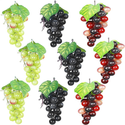 Realistic Artificial Grapes Table Decoration of Realistic Fake Grape Natural Fake Grape Bundles Party Home Wedding Decoration