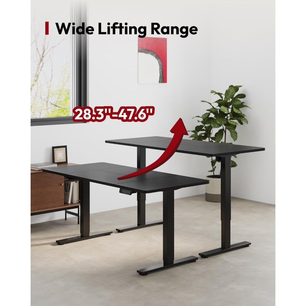 Standing Desk Height Adjustable Electric Stand up Desk 71x32 Inches Sit Stand Home Office Desk with Splice Board