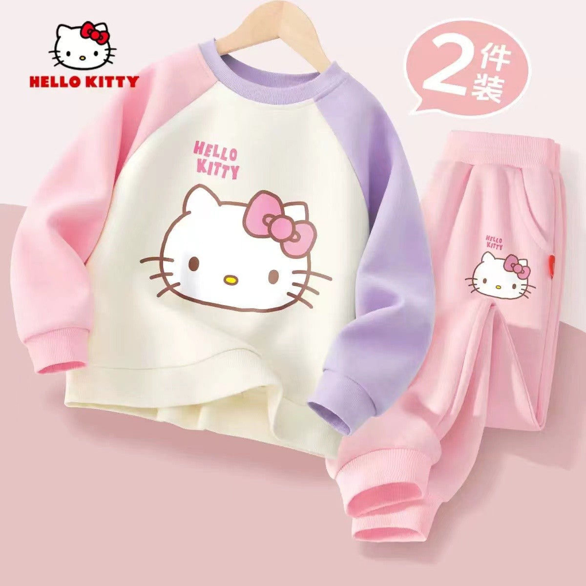 Autumn Baby Girl Clothes Set Cartoon Printed Pullover Sweatshirts Top And Pants Bottom 2 Pieces Suit Kid Children Boy Tracksuits
