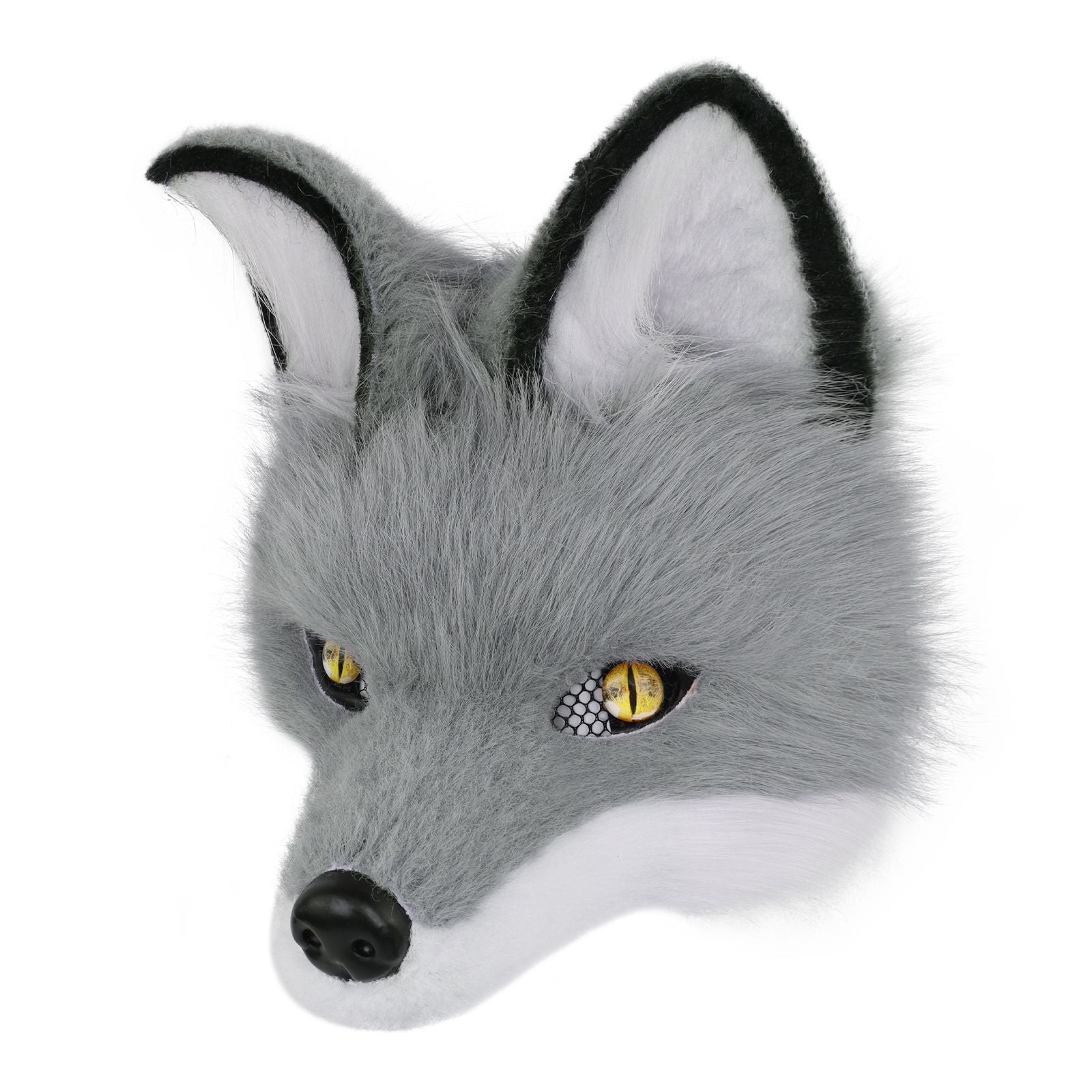 Wolf Mask Half Face Animal Dog Fox Werewolf Masks for Halloween Party Cosplay Costume Props