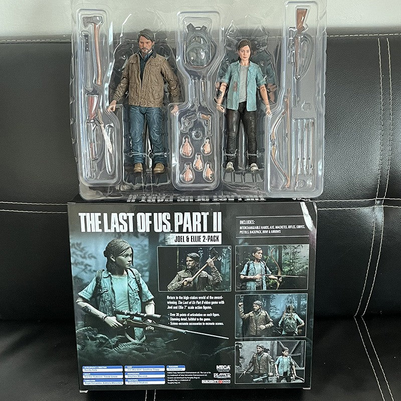 18cm NECA The Last Of Us Parte 2 Joel Ellie Com Arco Action Figure 2 pçs/set Modelo Brinquedo Articulado Presente de Natal Brinquedo Premium