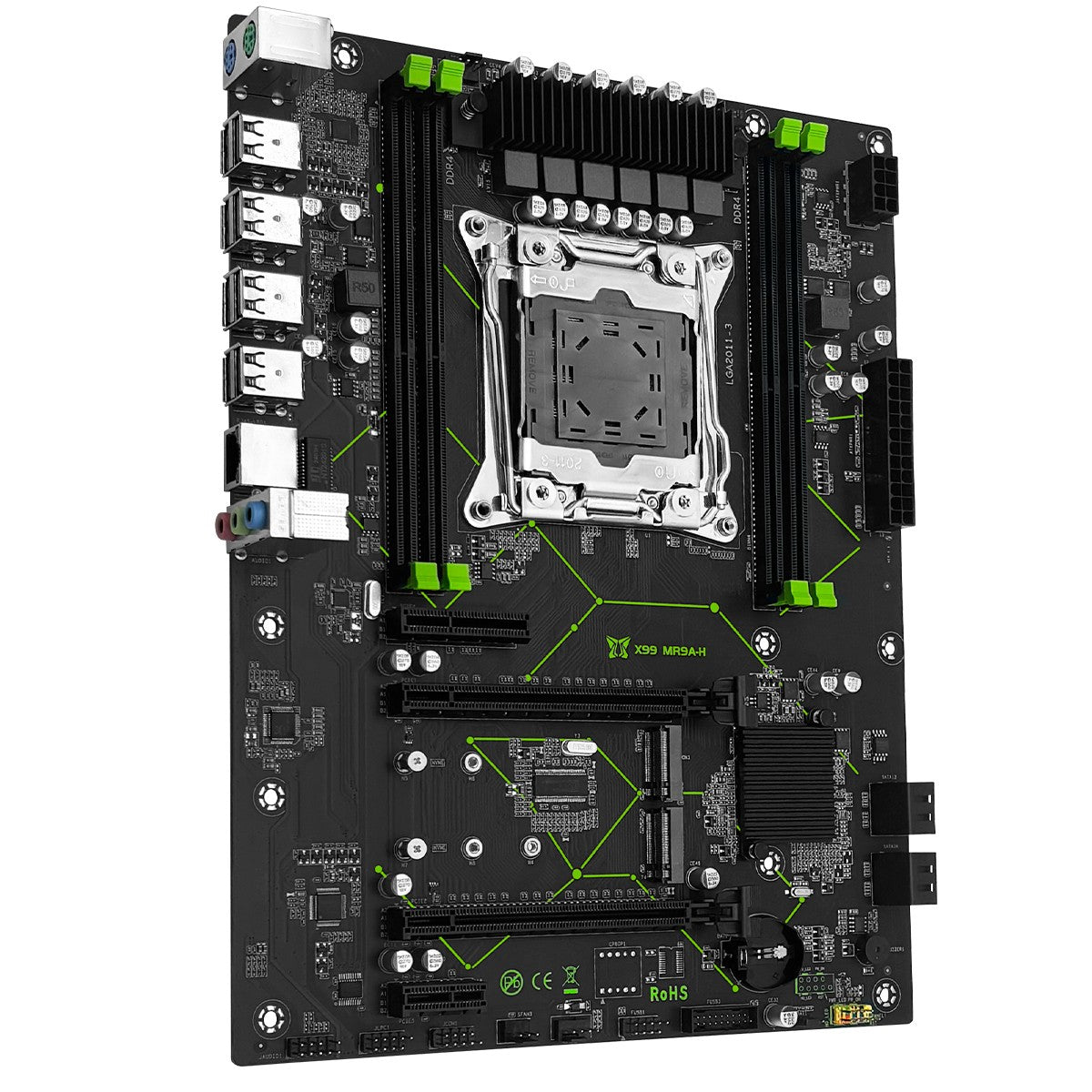 Conjunto de Placa Mãe MACHINIST X99 MR9A-H LGA 2011-3 Processador CPU Xeon E5 2680 V4 + Kit de Memória RAM DDR4 2*8G=16GB 2133MHz ATX USB3.0