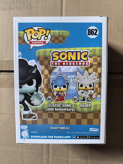 Sonic The Hedgehog Modelo de Brinquedo Funko Pop Silver Action Figure Boneco Metal Sonic Enfeites Werewolf The Hedgehog Decoração de Mesa Presente