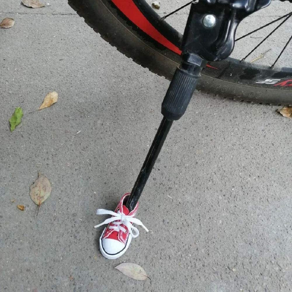 Patinho Engraçado de Apoio Lateral de Moto Mini Sapato Bicicleta Suporte de Pé Moto Cavalete 7,5cm Acessórios de Brinquedo