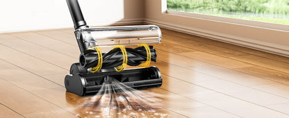 Aspirador de Pó Sem Fio, 50Kpa/55Mins Aspiradores de Pó para Casa, Aspirador Vertical Antiemaranhamento com Autossuporte, Carregamento com Suporte de Parede