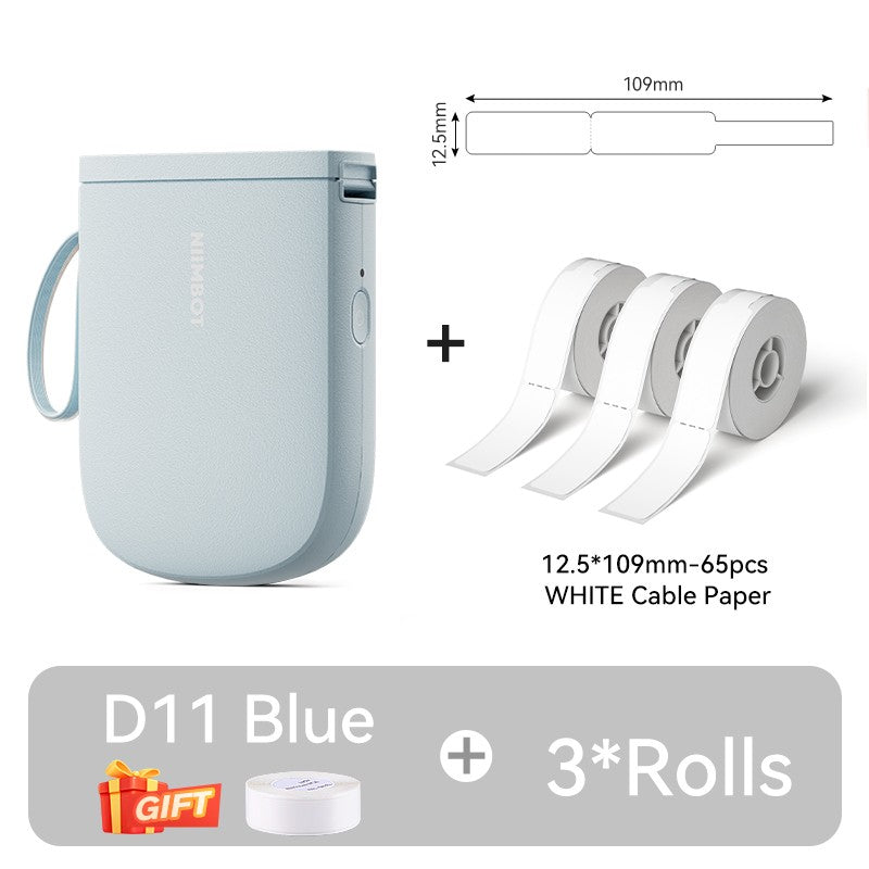 Mini Impressora de Etiquetas Portátil NIIMBOT D11 Nova Versão 300DPI Bluetooth Sem Fio Máquina de Etiquetas Impressora de Adesivos para Cozinha e Crachás