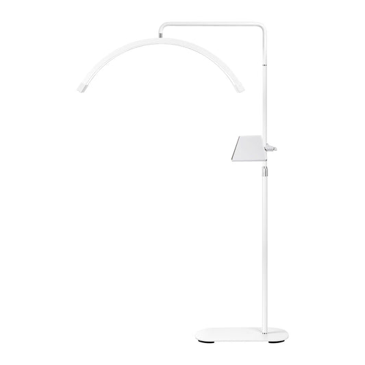 Fosoto 28inch 45w Half-Moon Lamp LED Video Ring Light with Remote Control & Tray Eyelash Extension Salon Professional Lighting