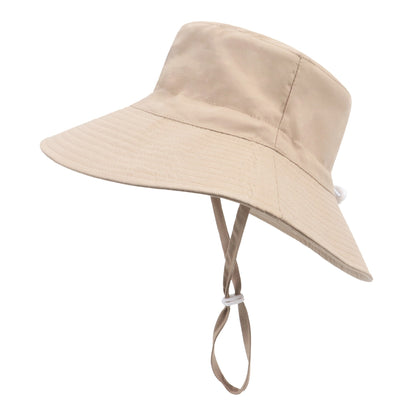 Summer big brim sun hat for child soft breathable basin cap for boys and girls outdoor bucket hat hat Fishing/Beach/Summer UV