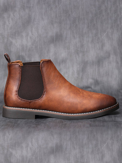 40~46 Botas Masculinas Chelsea Boots Marca Retrô Confortável Moda Masculina