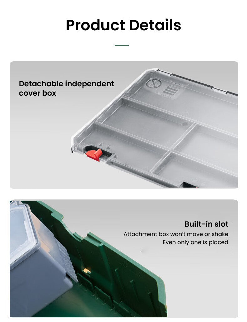 Conjunto de caixas de ferramentas empilháveis Bosch System Box, caixa de ferramentas multifuncional empilhável