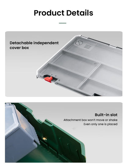 Conjunto de caixas de ferramentas empilháveis Bosch System Box, caixa de ferramentas multifuncional empilhável