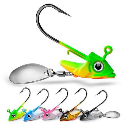 1pc Anzol Jig Head 7.5g 10.5g 15g Iscas de Pesca Giratórias de Lantejoula Metálicas Colheres Anzóis Jigging Jigs Iscas de Pesca Material de Pesca