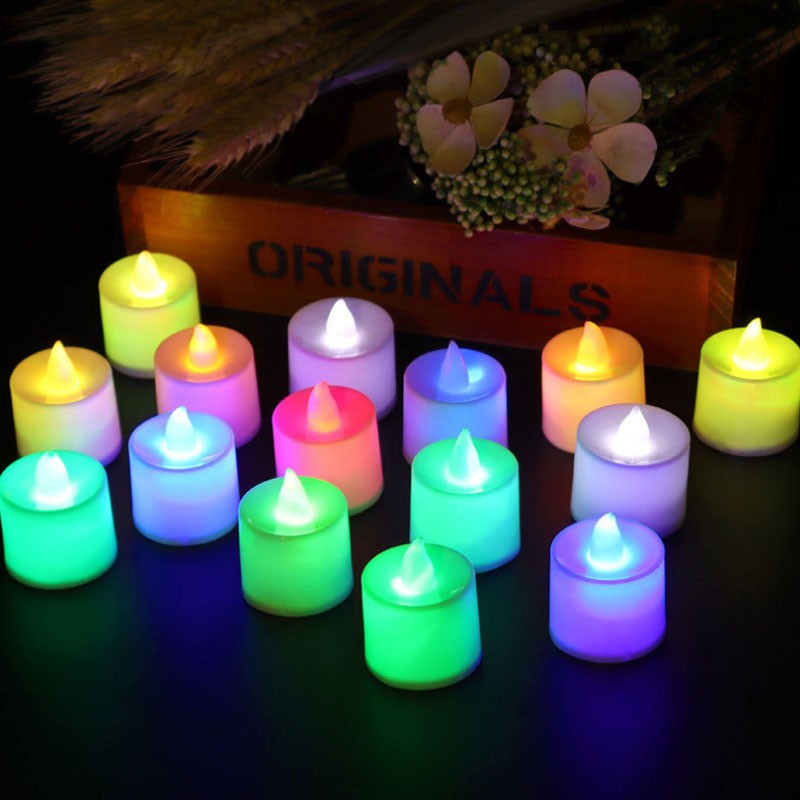 Flameless LED Electronic Candle Lights with Battery Tealight Candles Lamp Lighting for Christmas Wedding Birthday Party Decor