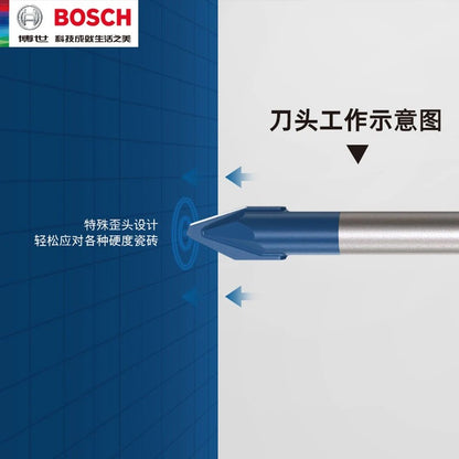 BOSCH Brocas Hex-9 Hard Ceramic EXPERT Furadeira de Azulejos Vitrificados e Piso de Mármore Acessórios Multiuso para Ferramentas Elétricas