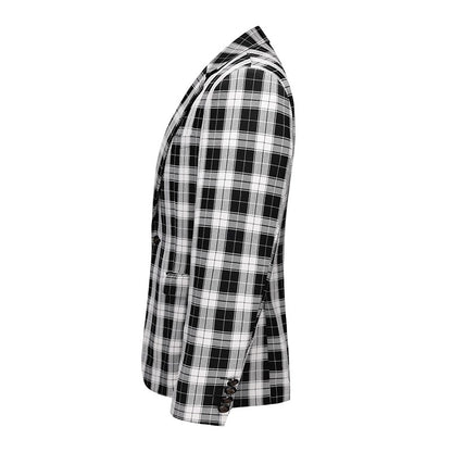 Single Breasted Plaid Suit Men's Clothing Fashion Simple Men Business Social Wedding Party Tuxedo Dress Blazers Jacket