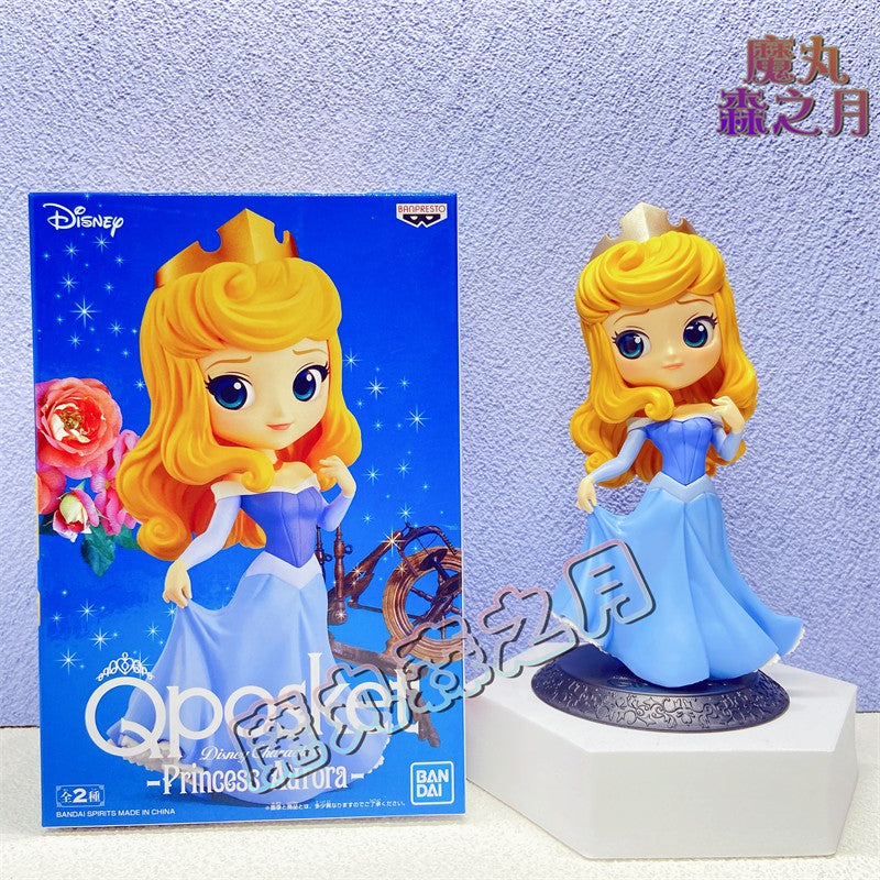 Original Qposket Princesa Disney Gelo e Neve Amor Estranho Elsa Ariel Bela Aurora Branca de Neve Sereia Mulan Boneca de Brinquedo Fofa