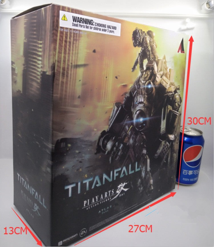 PLAY ARTS 27cm Titanfall Atlas Boneco de Ação Brinquedos Modelo
