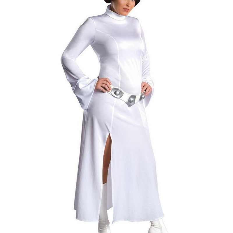 ostume de cosplay de batterie de jeu d'anime pour les femmes, costume de cosplay de document solide simple, manches longues, fen