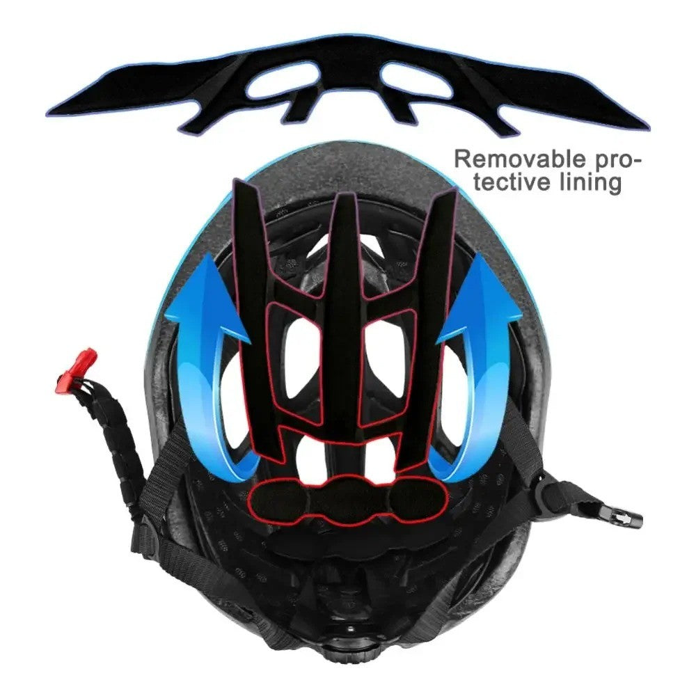 Capacete de ciclismo para homem e mulher com 18 aberturas de ventilação, alça ajustável e espuma EPS, certificado CPSC/CE para bicicleta de estrada, MTB, deslocamento.