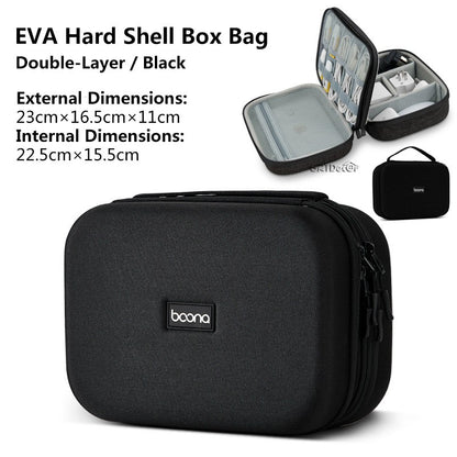 Hot Sale Waterproof Hard Shell Digital Gadgets Storage Bag Travel Organizer for Electronics Accessories HDD Earphone Storage Box