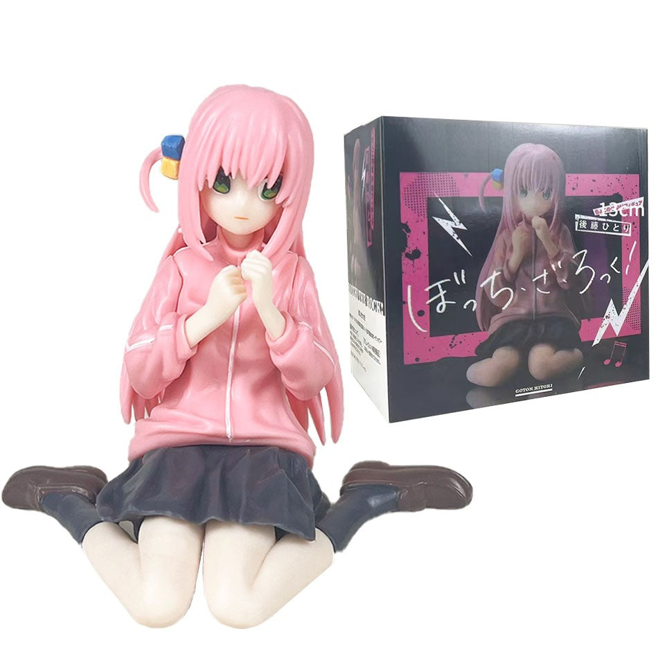 16cm BOCCHI THE ROCK! Anime Figure Gotoh Hitori Boneco de Ação Guitarrista Menina Figura Decorações de Mesa×Coleções Modelo Boneca Brinquedos