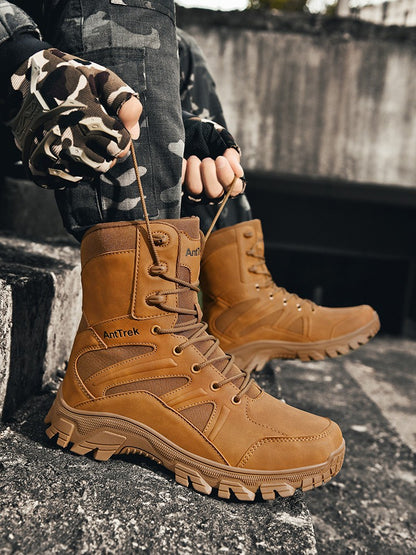 Botas de Caminhada Masculinas de Cano Alto, Casuais, Confortáveis e Quentes