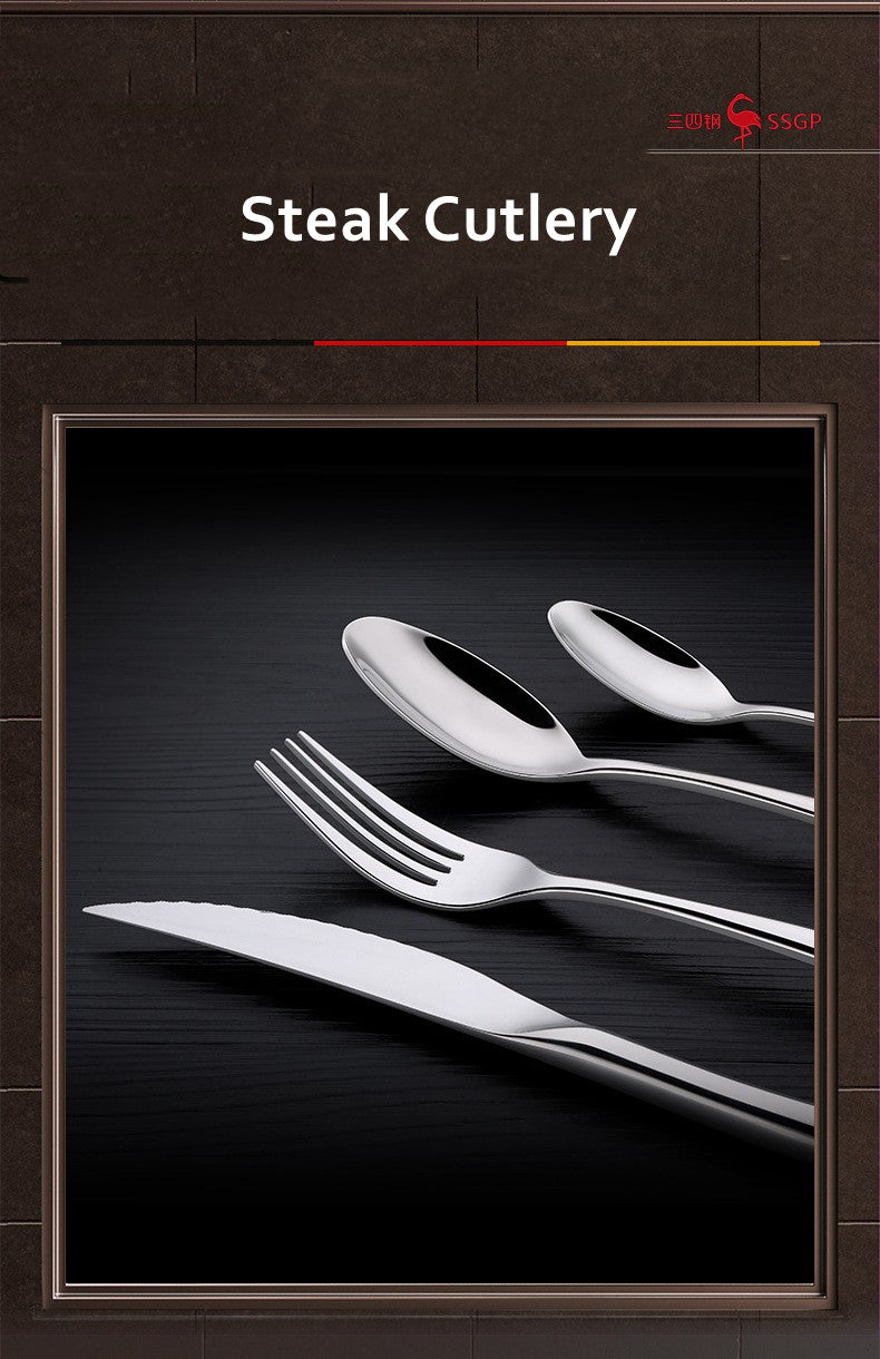 Talheres de luxo em aço inoxidável 316 com certificação LFGB, retrô clássico, garfo, faca, colher, conjunto de utensílios de mesa para banquete