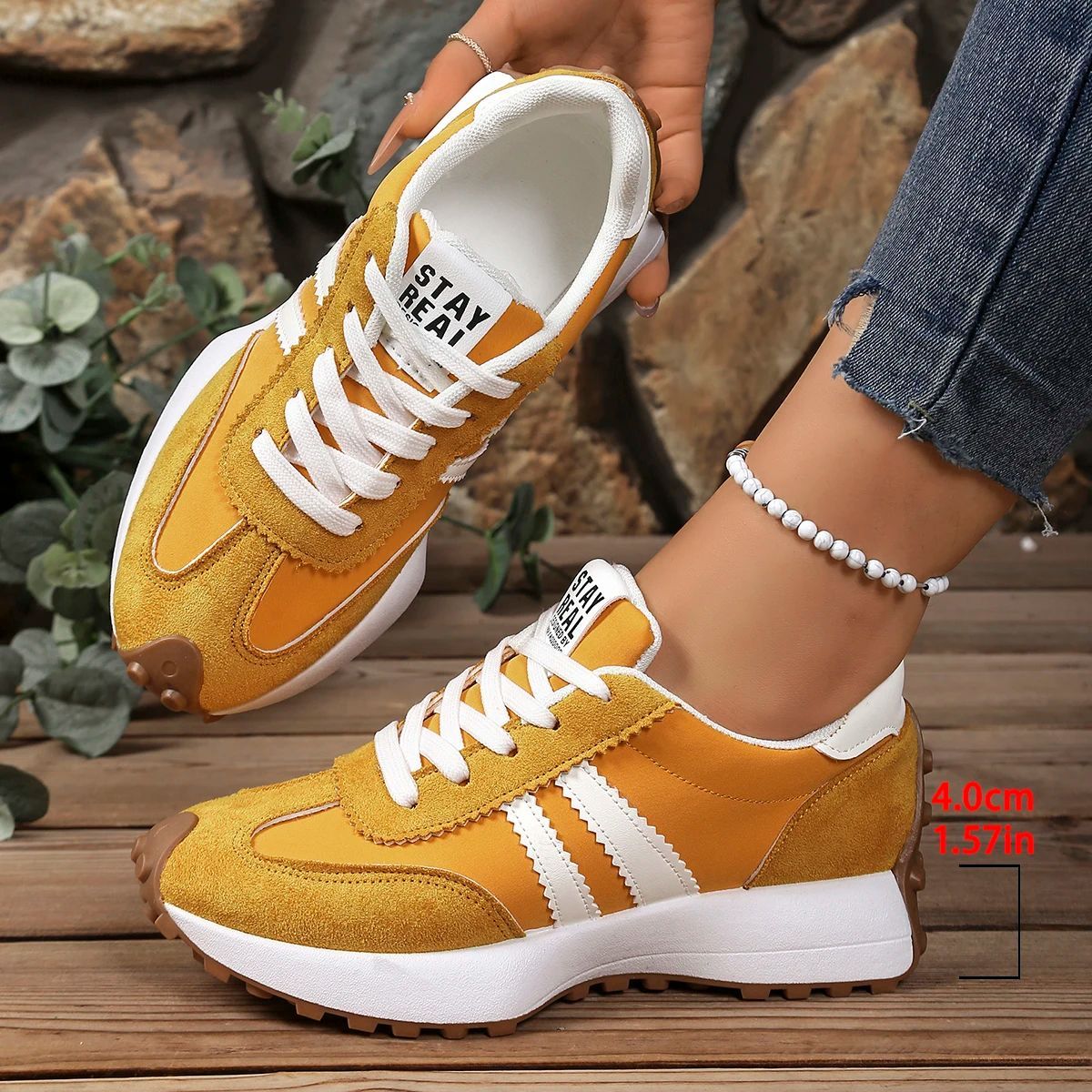 Spring Thick Bottom Women Sneakers 2025 Summer Casual Patchwork Leather Sneakers Women Outdoor Casual Comfortable Shoes Ladies