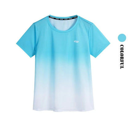 DRUR Women Running Set Quick Dry Loose Workout Outfit 2 Piece Tracksuit Summer Lightweight Gym Top Shorts Suit Badminton Apparel