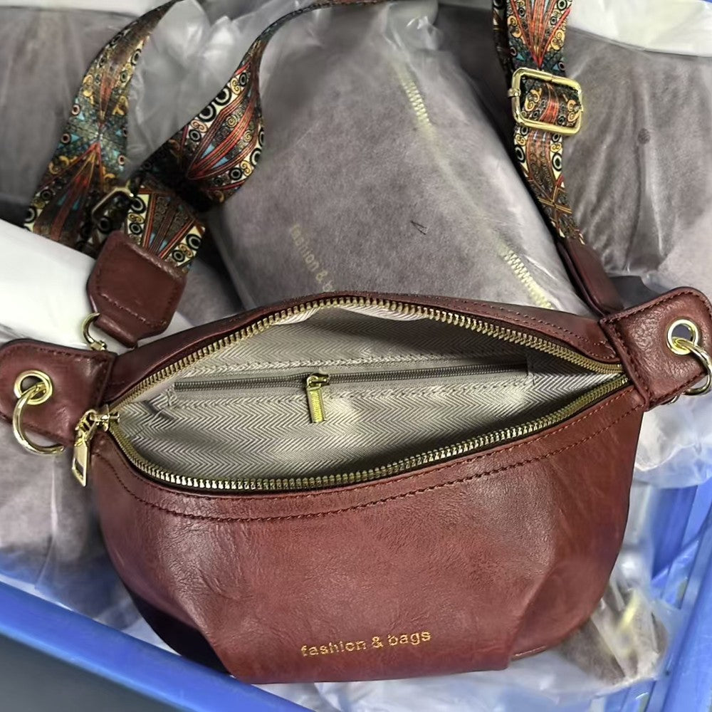 Fashionable New Women's Bag, Simple and Stylish Women's Casual Chest Bag, Waist Bag, Single Shoulder Crossbody Bag