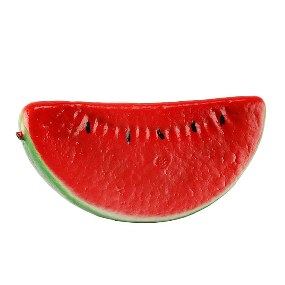 4pcs Artificial Fruits Simulated Watermelon Model Fruit Slices Photography Prop Foam Fake Watermelon Ornament Food Holiday Party