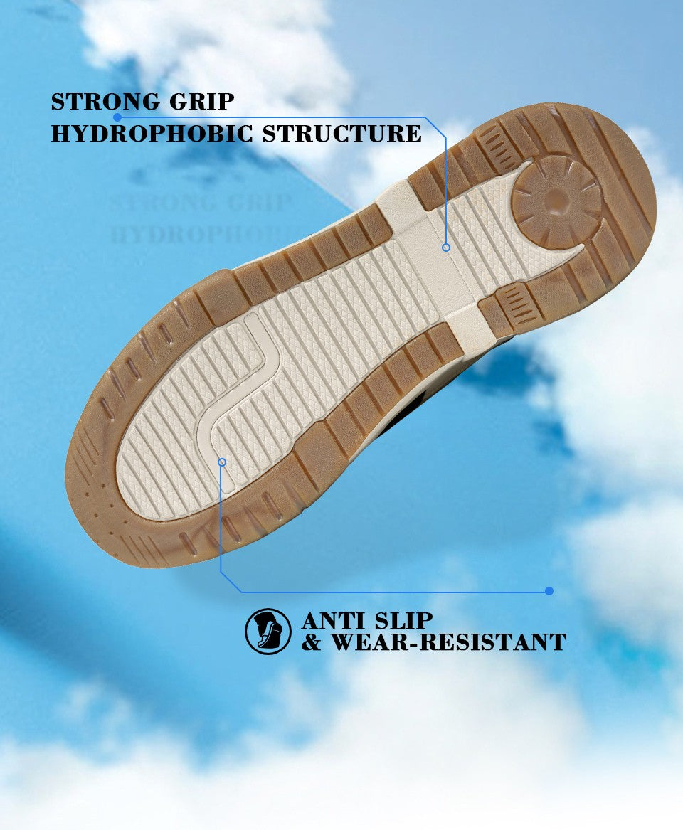 Baasploa Men Winter Sneakers Casual Skateboard Shoes for Men Comfort Plush Warm Cotton Shoes Non-Slip Outdoor Male Sneakers