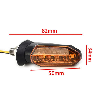 BLALION 2PCS Motorcycle Turn Signal LED Headlight Amber Flashing Light Blinker 12V 3 LED Waterproof Tail Light for ATV UTV Scoot