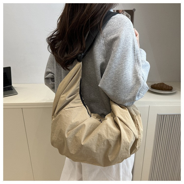 Large Capacity Simple Shoulder Bags Comfortable and Versatile Texture Crossbody Bags for Women Men Fashion Casual Storage Bags
