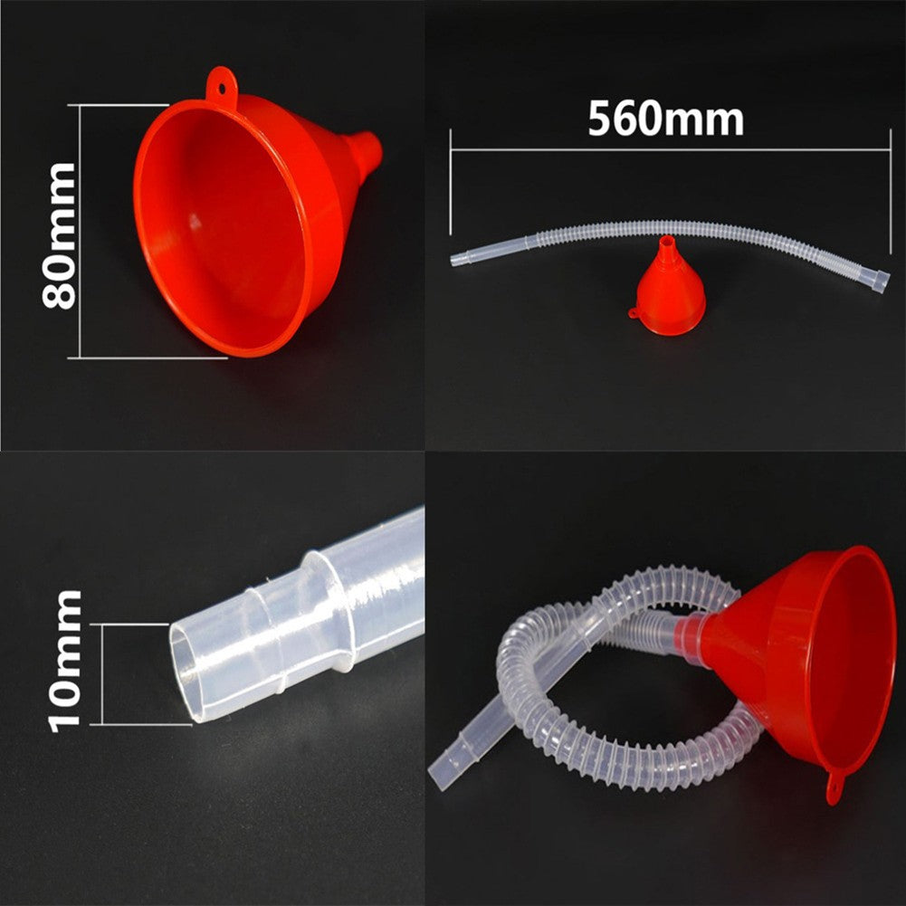 Funil Universal Telescópico Para Abastecimento De Carro Funis Para Gasolina E Óleo De Motor De Carro E Moto Com Mangueira Destacável