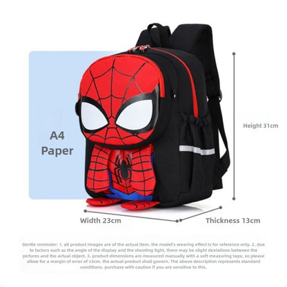 Mochila Infantil Escolar de Capitão América Homem Aranha Homem de Ferro Fofa Desenho Animado para Meninos Leve para Jardim de Infância