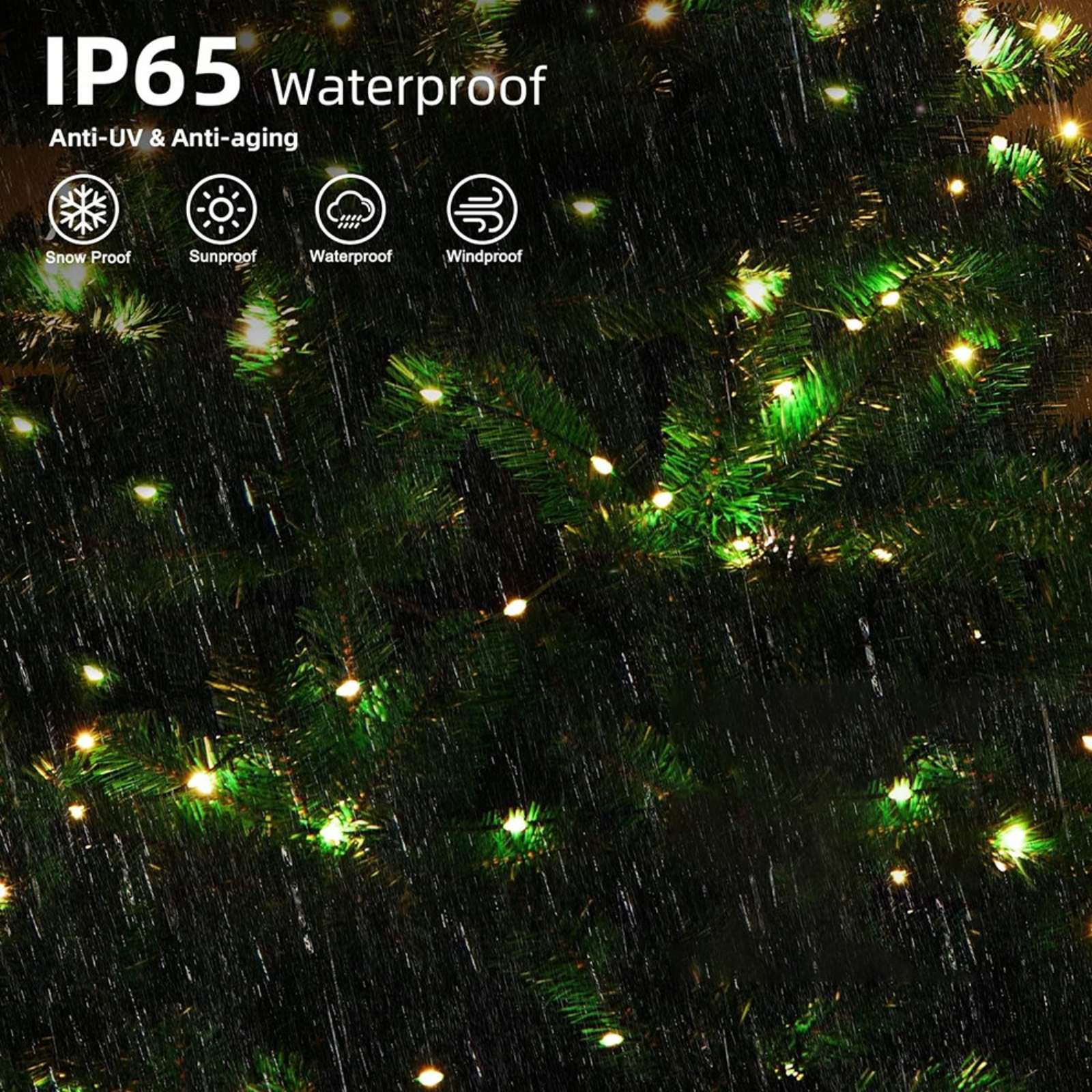 500/1000LEDs Fairy String Lights With Remote Control 50M 100M Christmas Garland Outdoor IP44 Waterproof For Tree Street Wedding
