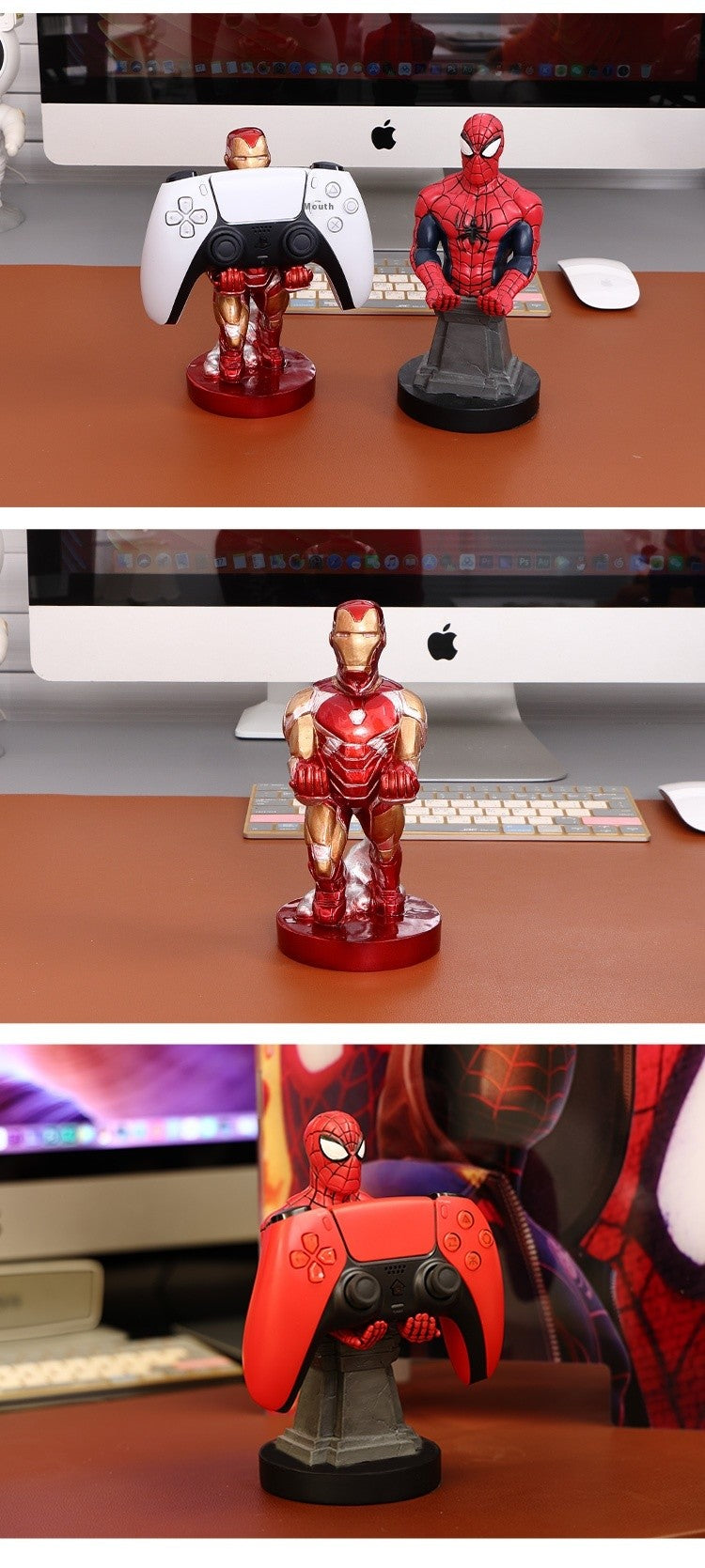 New Avengers Anime Homem-Aranha Venom Ps5 Xbox Suporte de Exposição Base Deadpool Action Figure Brinquedos Celular Ps4 Suporte Modelo Boneca