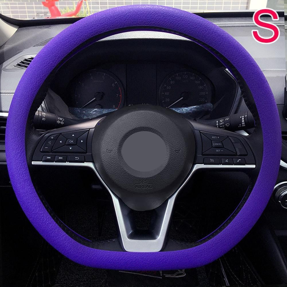 Anti-skid Silicone Auto Steering Wheel Cover With Elastic Stretch To Enhance Internal Design And Comfortable Grip Access