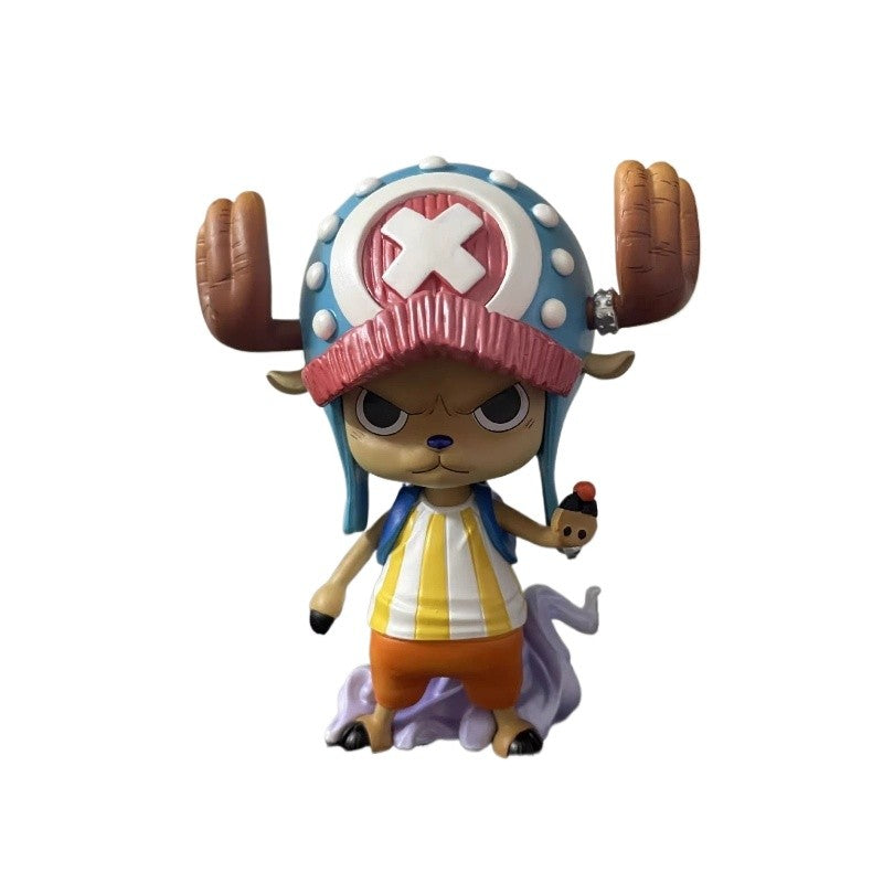 New 10cm One Piece Anime Figures Tony Tony Chopper Figure Cute Pvc Statue Collection Model Birthday Gifts Custom Toys Pre-Salo