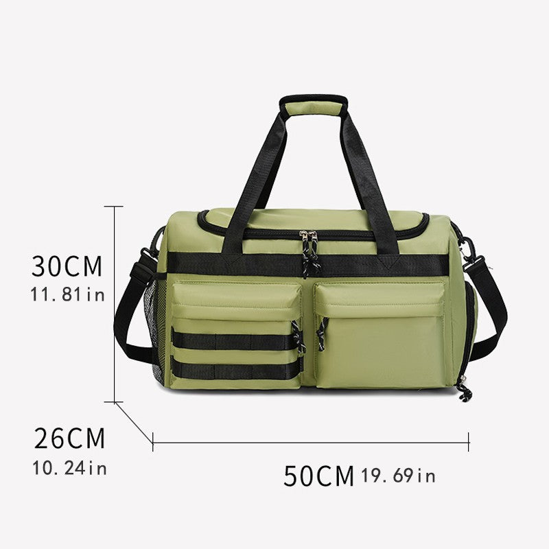 Large capacity travel bag | carry on, dry and wet separation, multi-functional night weekend bag, Unisex personal belongings bag