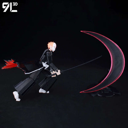 9L3D Lucky13 Titan 13 Ichigo Kurosaki Anime Action Figure Dummy 13 Espada Posável Máscara Oca Modelo Decoração Surpresa de Aniversário
