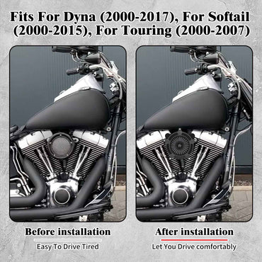 Motorcycle Air Filter Gray Element Air Cleaner Intake Filter Kit CNC For Harley Touring FLHT FLHX Sportster XL Dyna Softail FLHC