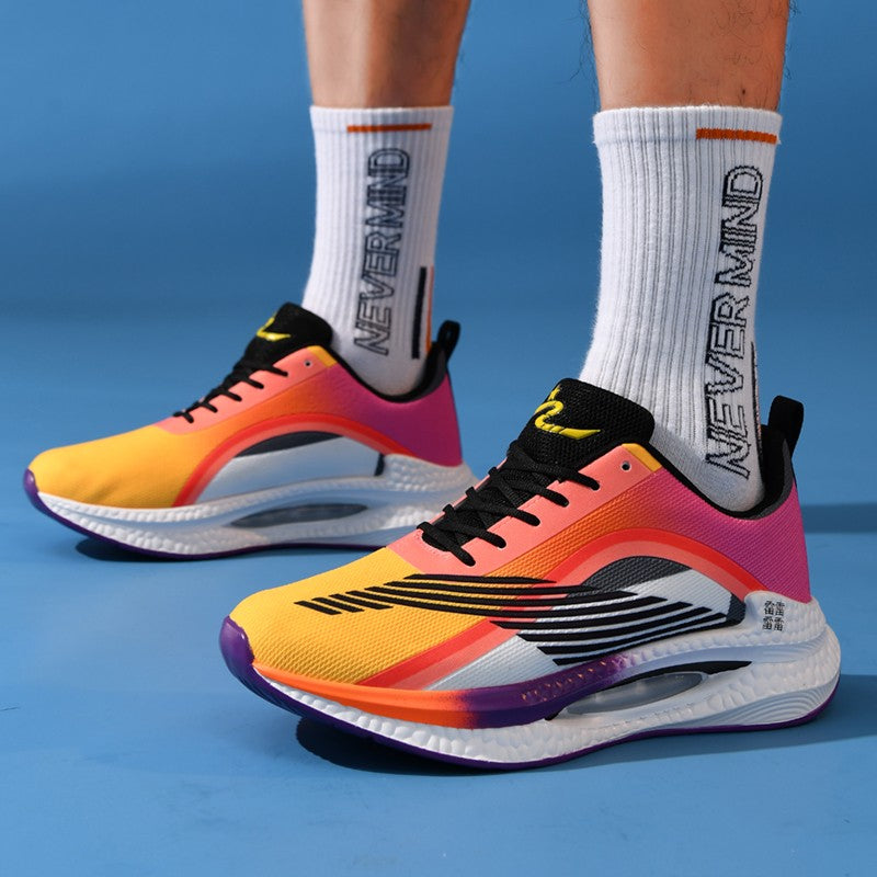 Ultra Light Comfortable Men's Sports Training Shoes Men’s Running Shoes Breathable Thick Sole Shock-absorbing Marathon Sneakers