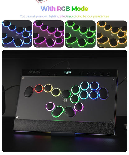 Haute42 Magnetic C16-S Joystick Hitbox Leverless Controller Stickless Arcade Stick Keyboard For PC/PS4/PS5/Switch Fight Sticks