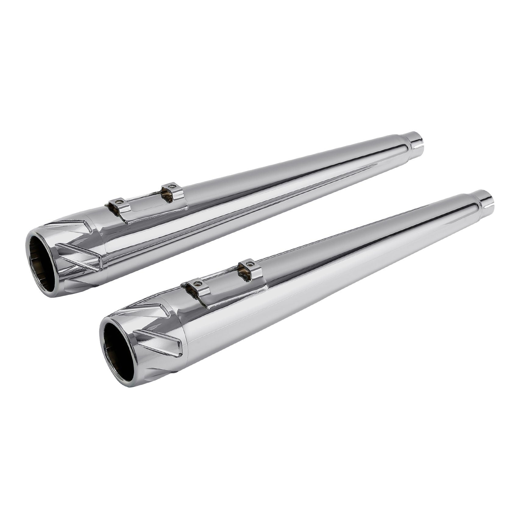Motorcycle 4" Slip-on Mufflers Exhaust Pipes For Harley Touring Electra Street Glide 1995-2016