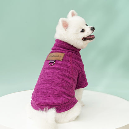 Moletom de Pelúcia Outono Inverno para Cães e Gatos, Casaco com Base de Pelúcia, Agasalho para Cachorros e Gatos, Pode Ser Puxado, Roupas de Ursinho de Pelúcia para Cães Pequenos