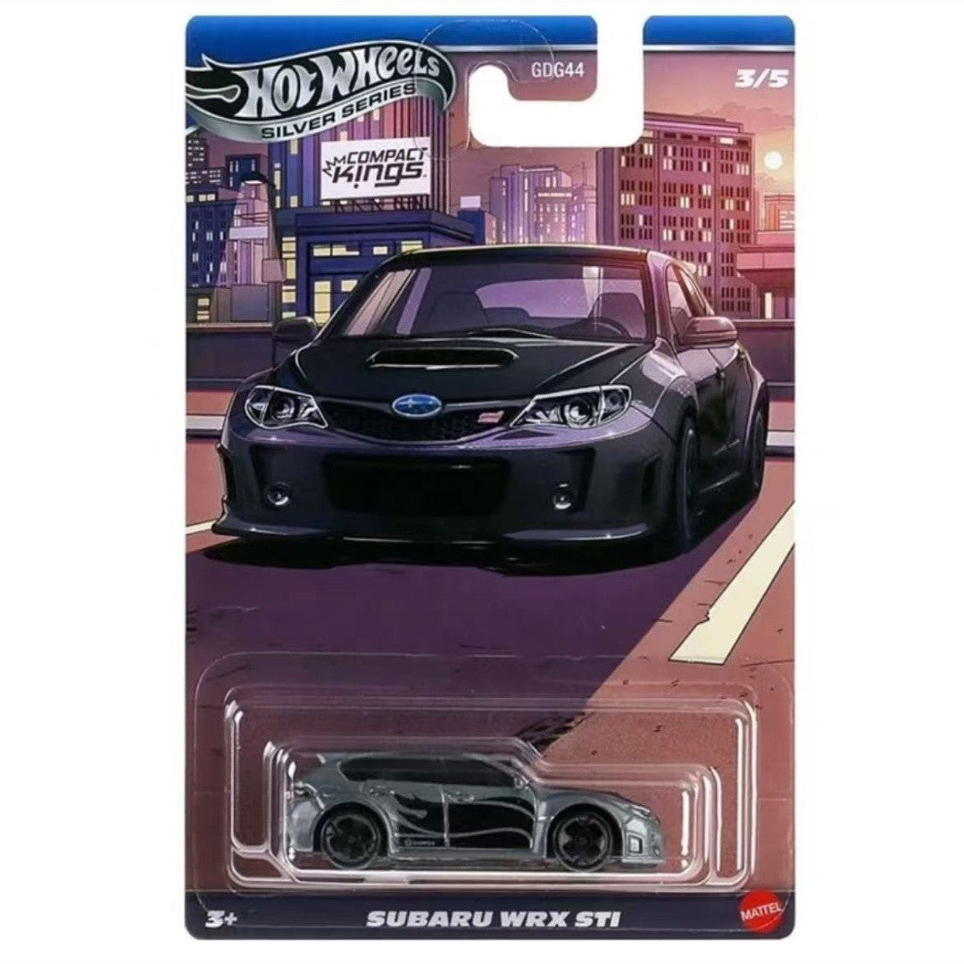 Hot Wheels Car Série Prata Compact Kings Set Fiesta Civic Subaru Miata Sentra Carros em Miniatura na Escala 1/64 Presente de Natal